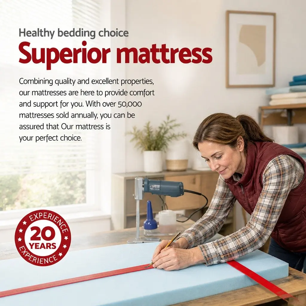 King Size Mattress 34cm Euro Top Cool Gel Memory Foam Medium Firm Support
