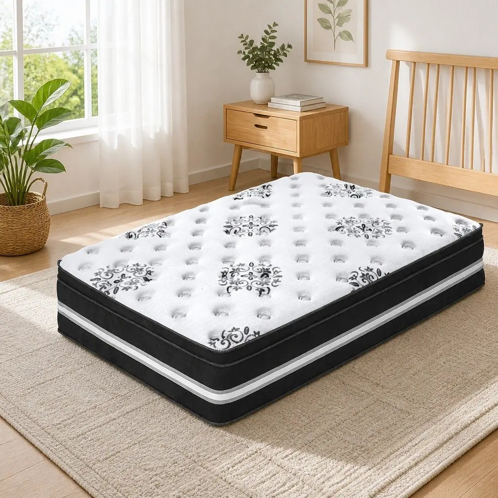 Single Mattress 34cm Cool Gel Memory Foam Medium Firm Support Euro Top Construction