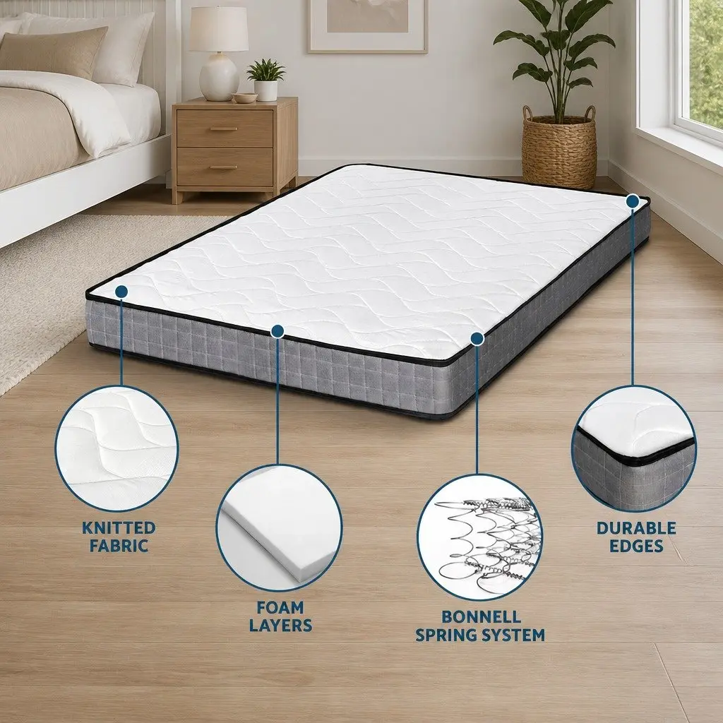 King Single Mattress 13cm Medium Firm