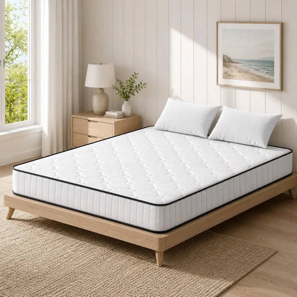 Double Mattress for Bedroom 21cm Tight Top Pocket Spring Medium Firmness Queen Size