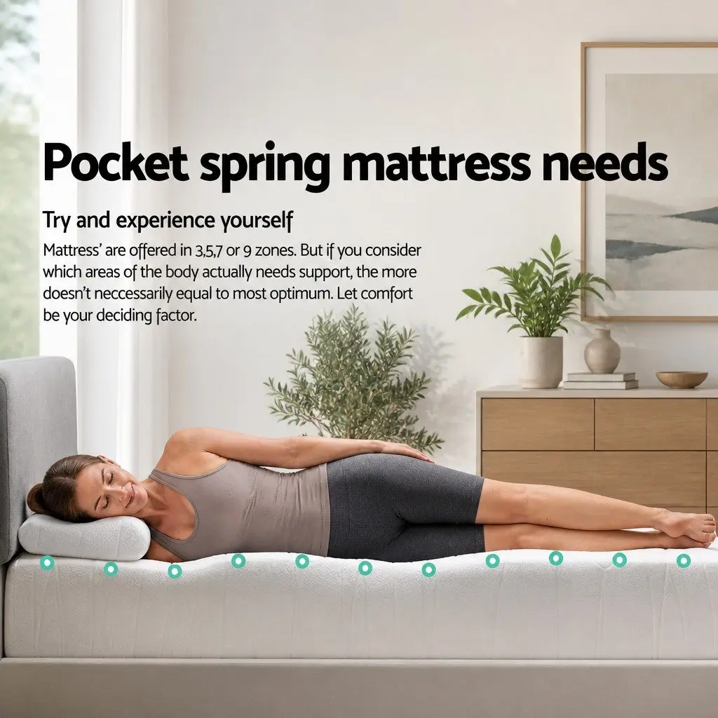 21cm Single Mattress with Pocket Springs