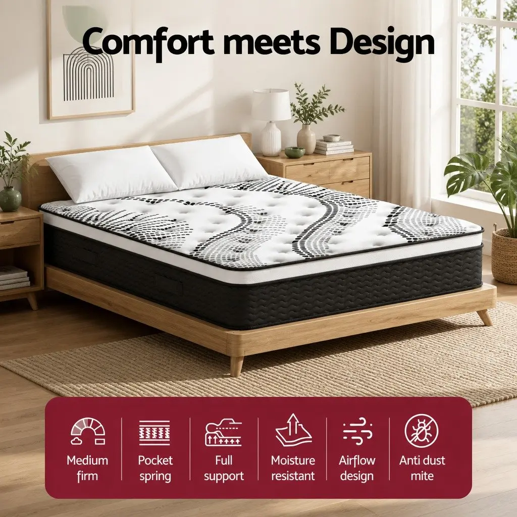 32cm Thick Super King Euro Top Mattress