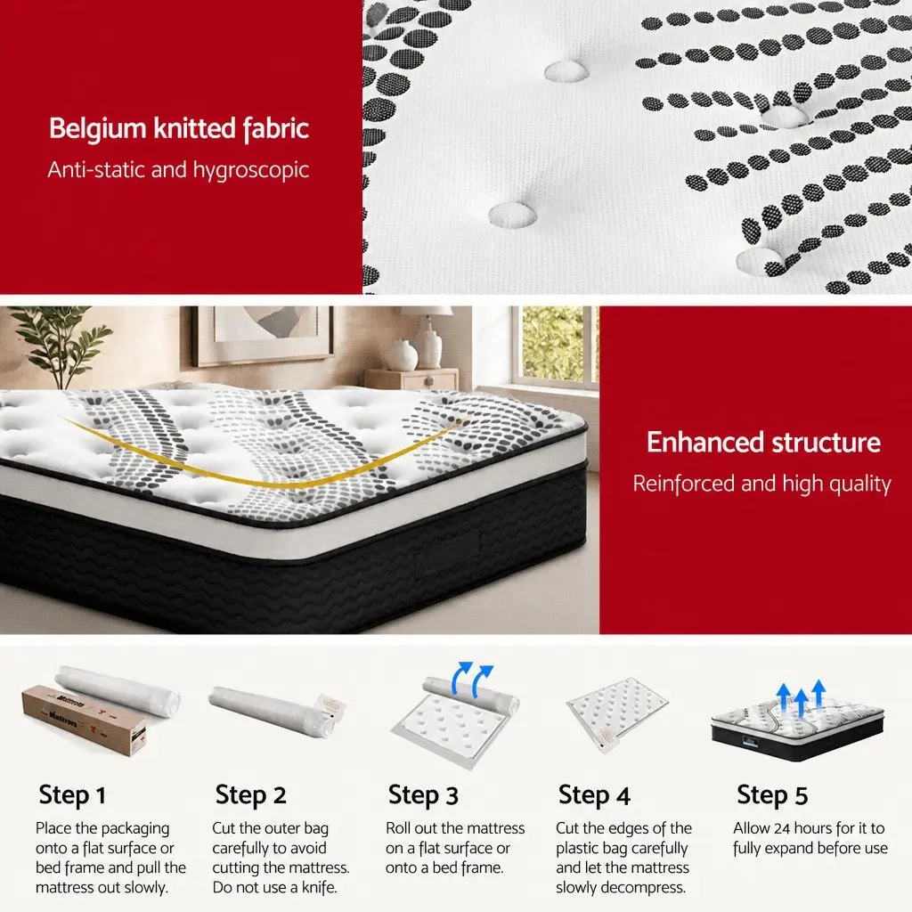 32cm Thick Super King Euro Top Mattress