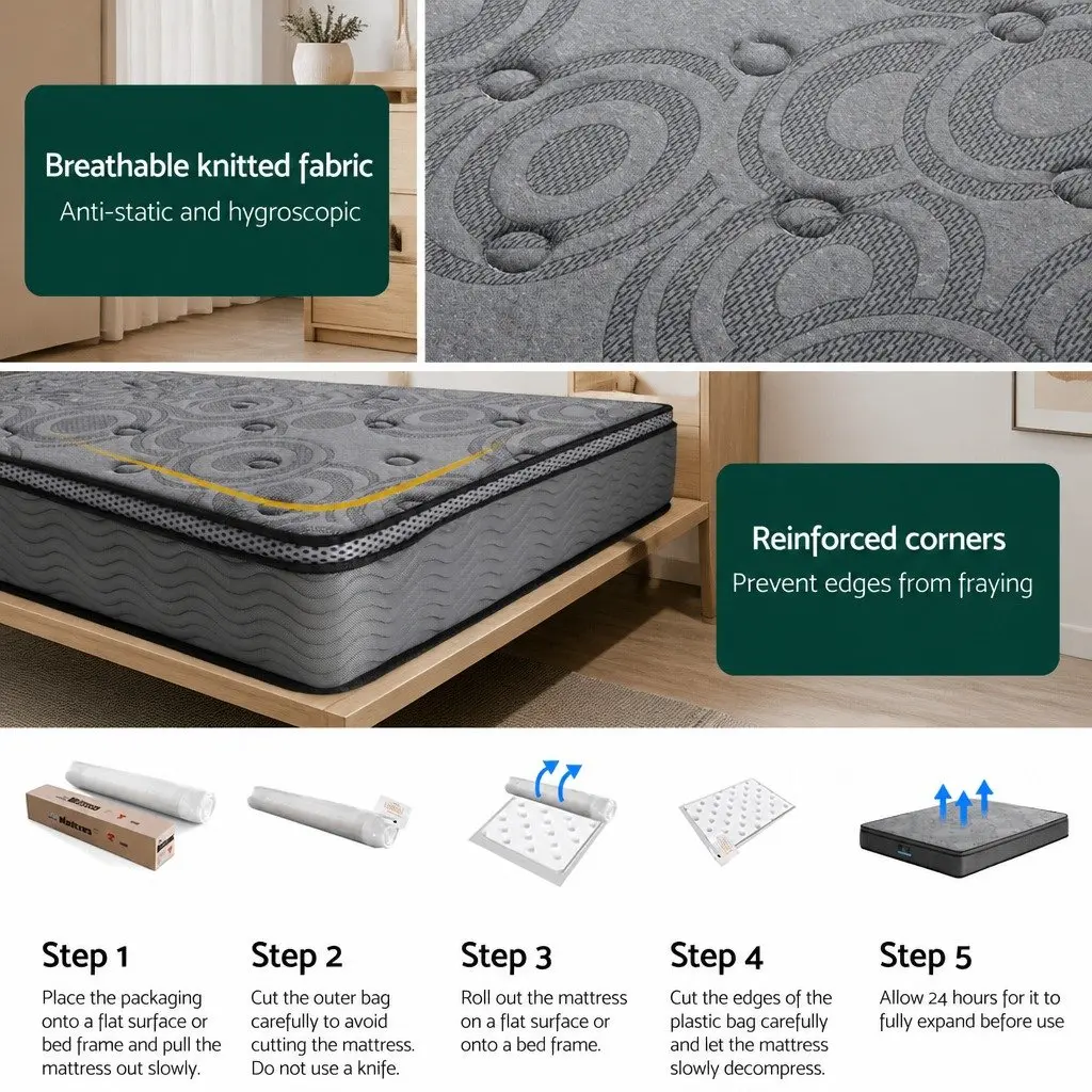 King Size 26cm Medium Firm Mattress