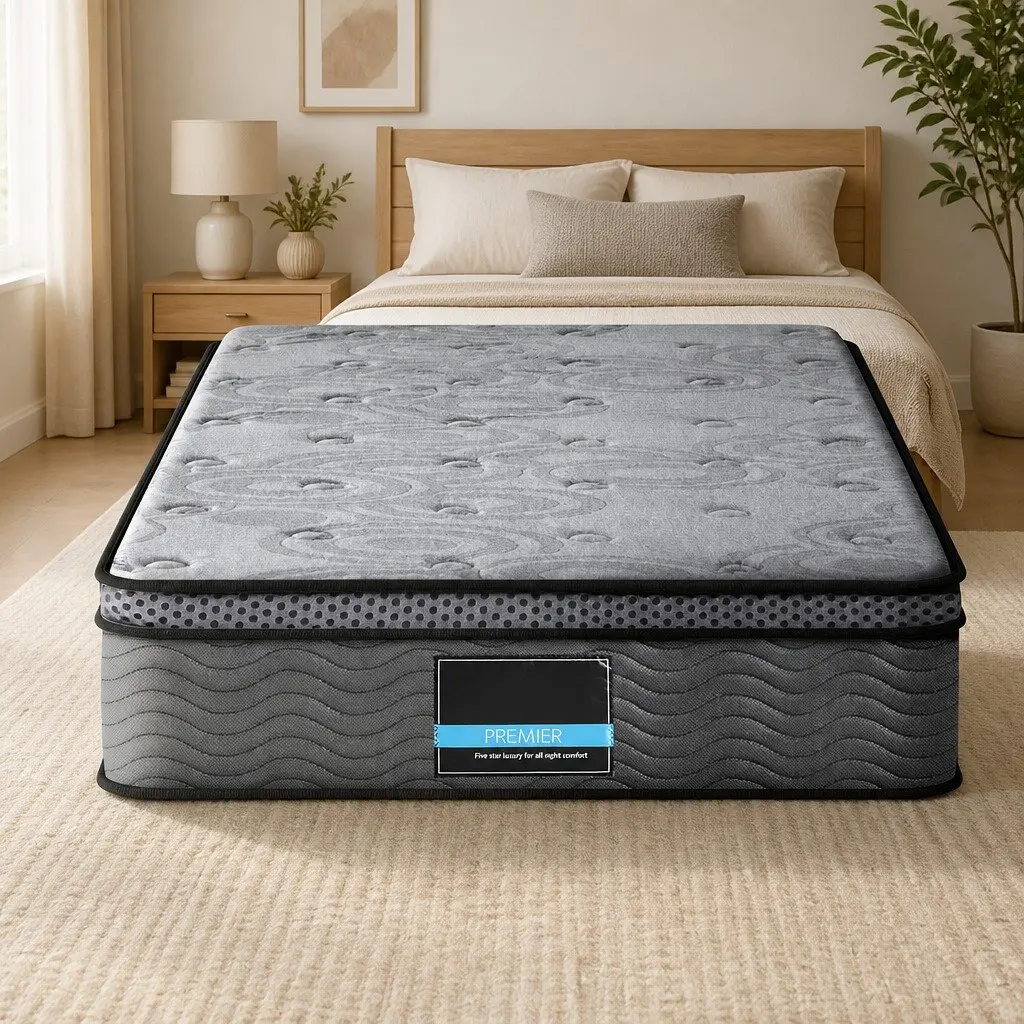 26cm Thick Single Mattress in Grey