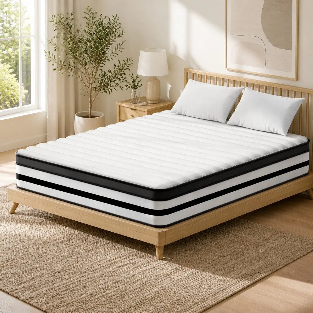 King Size Mattress Euro Top 27cm Medium Firmness for Sleep