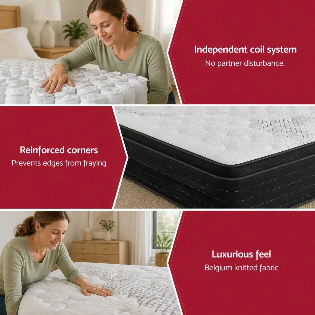 Queen Mattress 32cm Extra Firm Pocket Spring