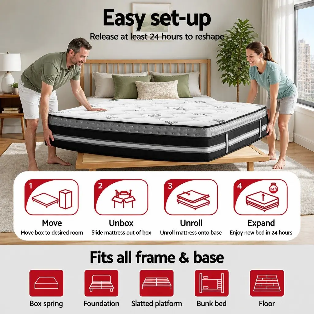 35cm Double Mattress with Pocket Springs