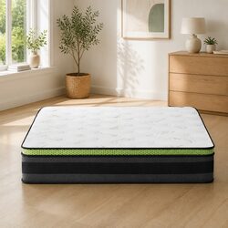 Double Mattress Specifications: 137cm x 190cm x 30cm, Grey