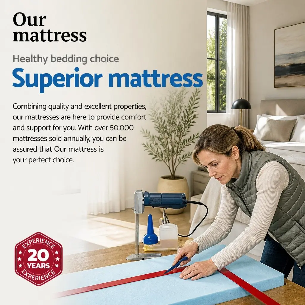 Double Mattress 34cm Medium Firm Bamboo Charcoal Cover Euro Top Pocket Spring