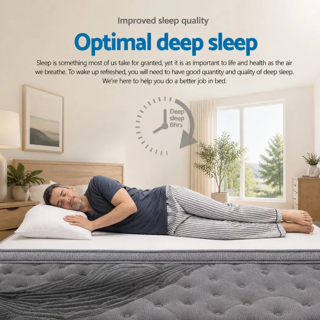 King Size 34cm Mattress with Pocket Springs