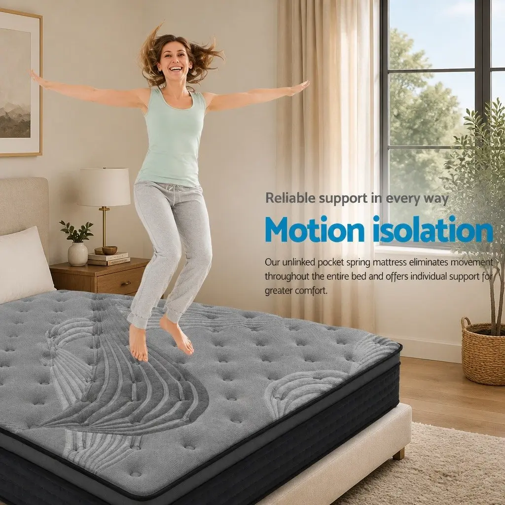 King Size 34cm Mattress with Pocket Springs