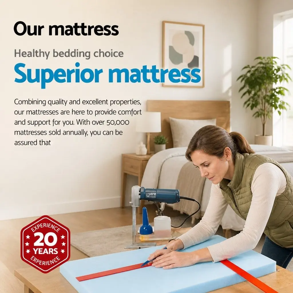 Queen Mattress 34cm Medium-Firm