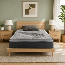 King Single Mattress: 34cm, Medium-Firm, Euro Top