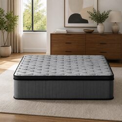 Double Mattress Specifications: 34cm Euro Top Medium-Firm