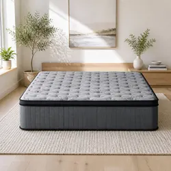 King Size Mattress Specifications: 34cm Euro Top Grey