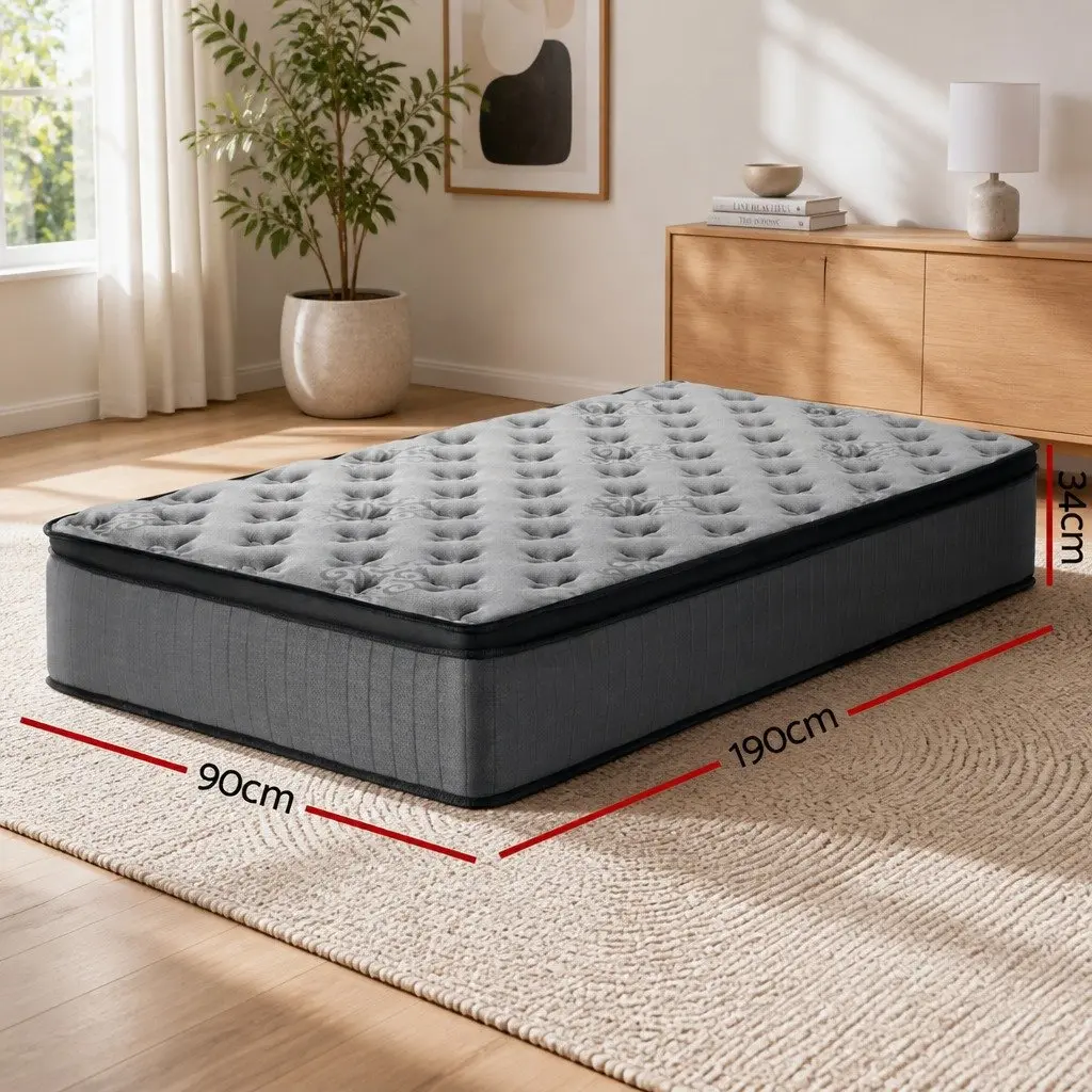 34cm Medium-Firm Pocket Spring Mattress
