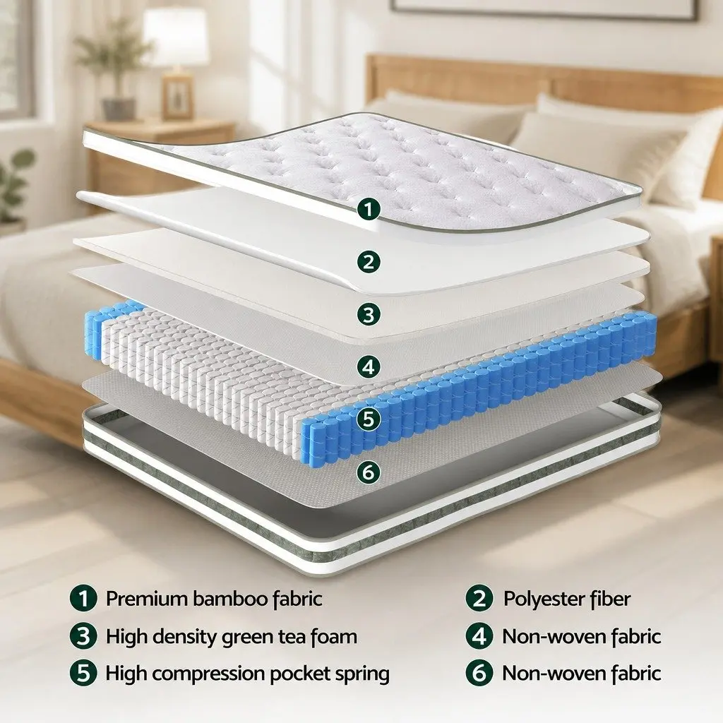 Double Mattress with Pocket Springs