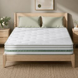 King Size Mattress: 20cm Thick with Bamboo Cover