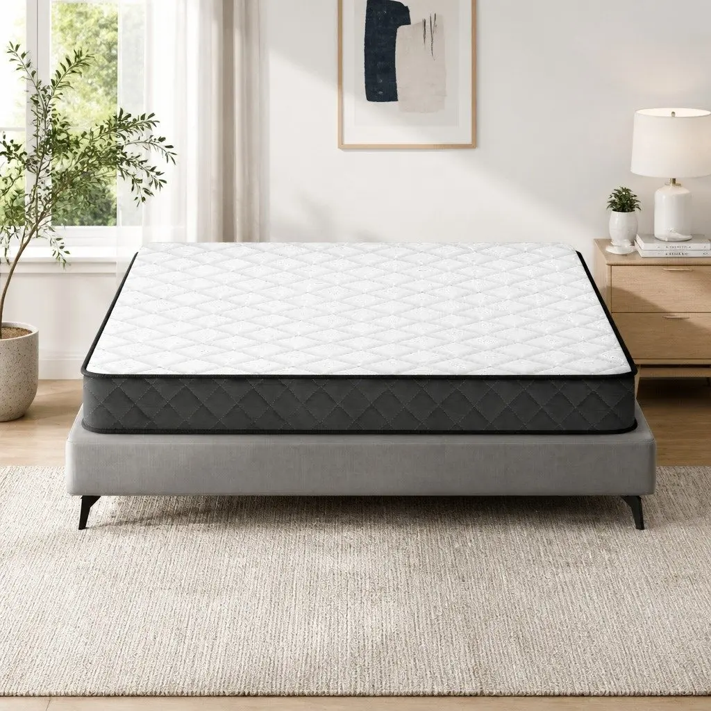 Queen Mattress Bonnell Spring Tight Top Medium-Firm 16cm White