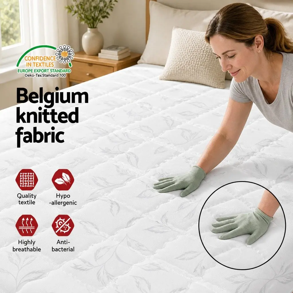 Queen Mattress Bonnell Spring Tight Top Medium-Firm 16cm White
