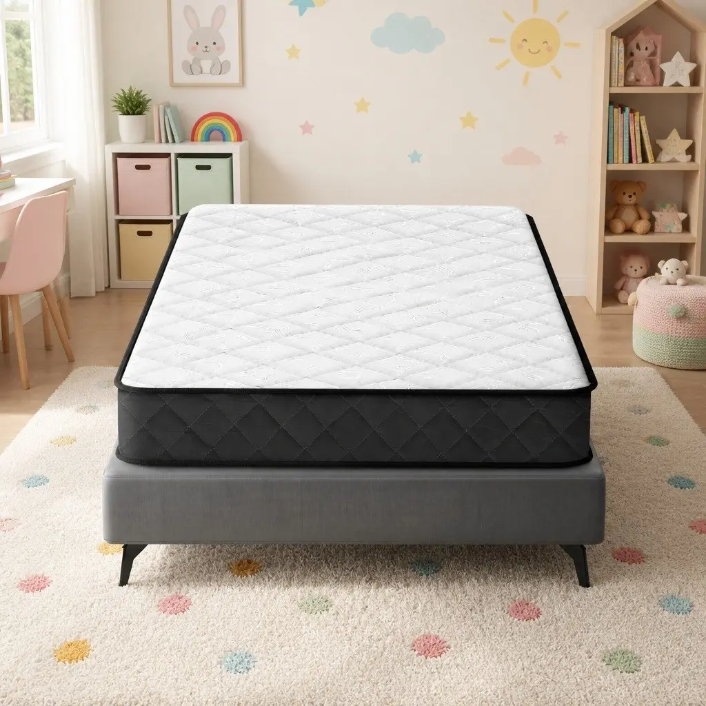 Single Mattress 16cm Bonnell Spring Tight Top Medium Firm Support Breathable