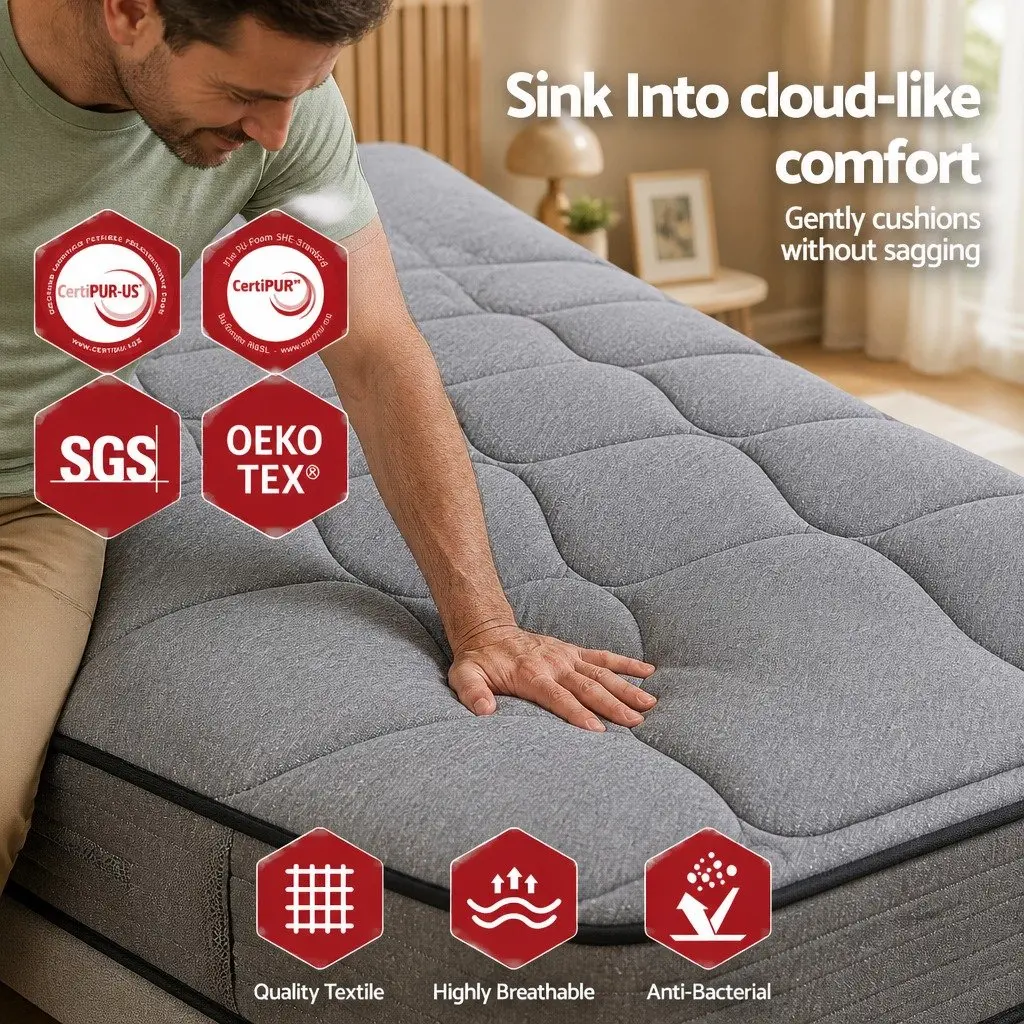 34cm King Size Hybrid Mattress with Pocket Springs