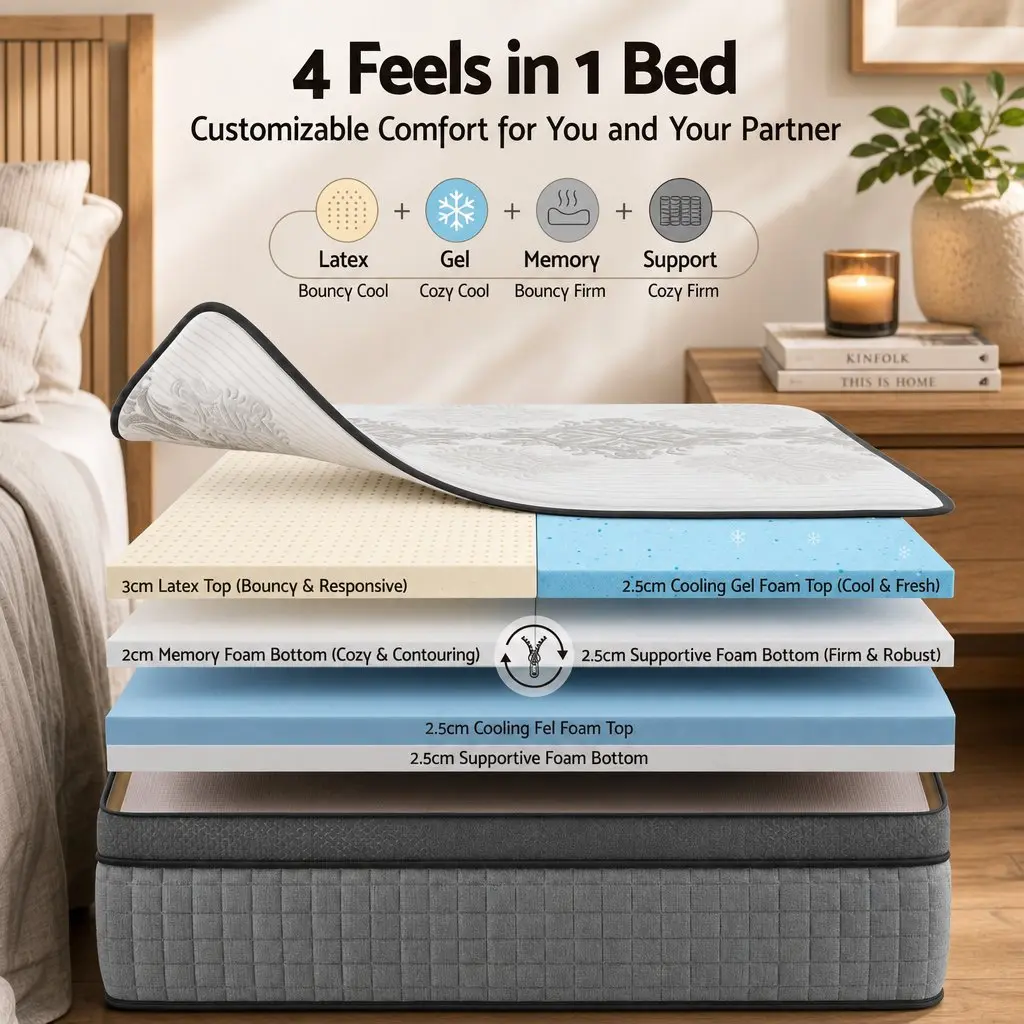 37cm Double Mattress with Gel Foam