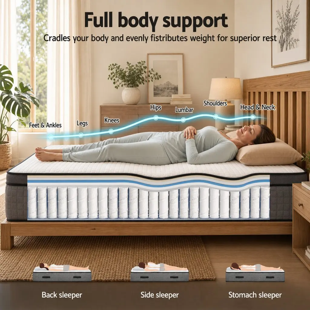 37cm Double Mattress with Gel Foam