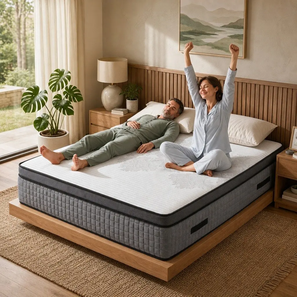 King Size Mattress 37cm with Adjustable Firmness