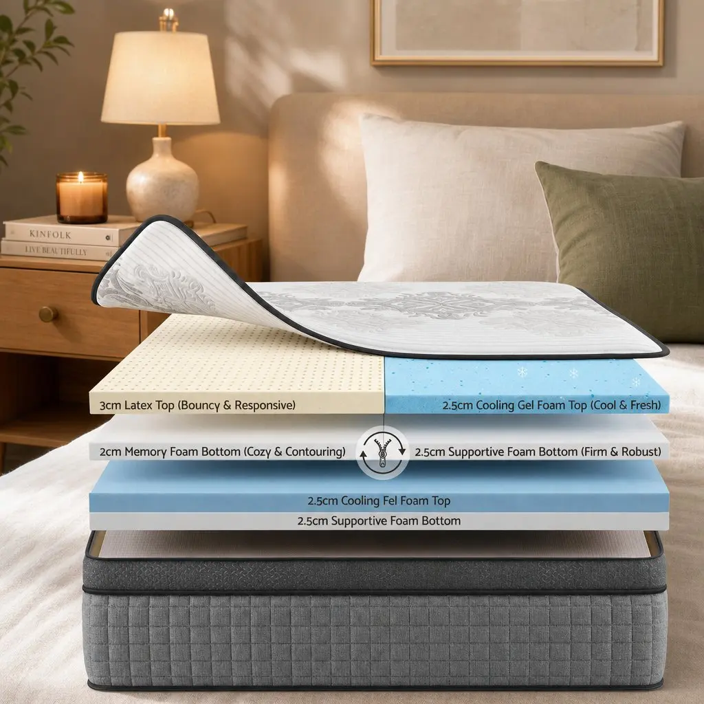 King Size Mattress 37cm with Adjustable Firmness