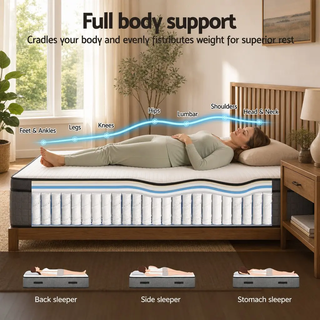 King Size Mattress 37cm with Adjustable Firmness