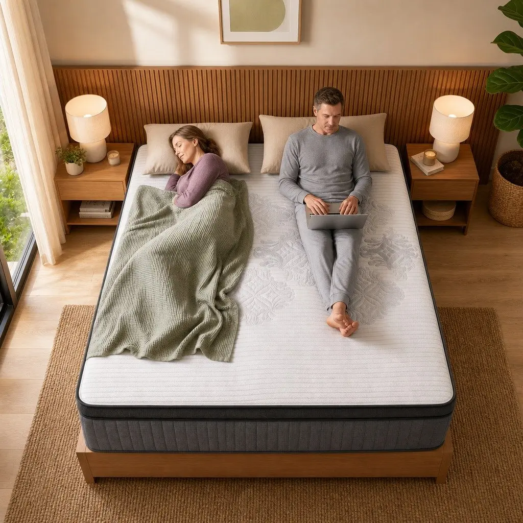 King Size Mattress 37cm with Adjustable Firmness