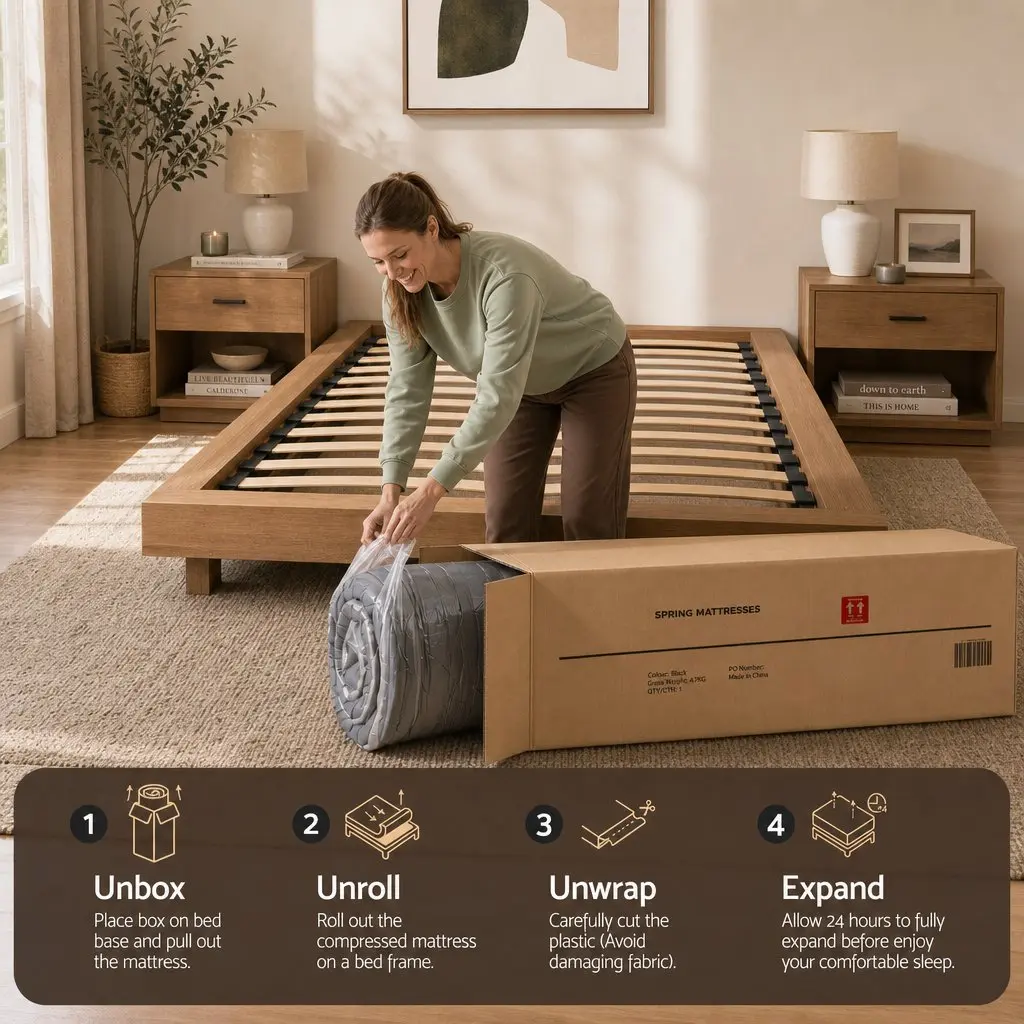 King Size Mattress 37cm with Adjustable Firmness