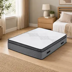 Queen Mattress 37cm Dual Zone 4-in-1 Flippable Comfort
