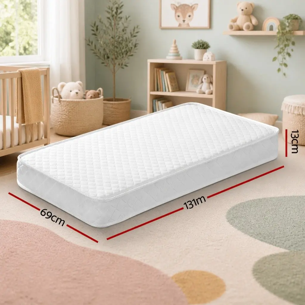 Baby Cot Mattress Spring Foam Medium Firm Double Sided Breathable