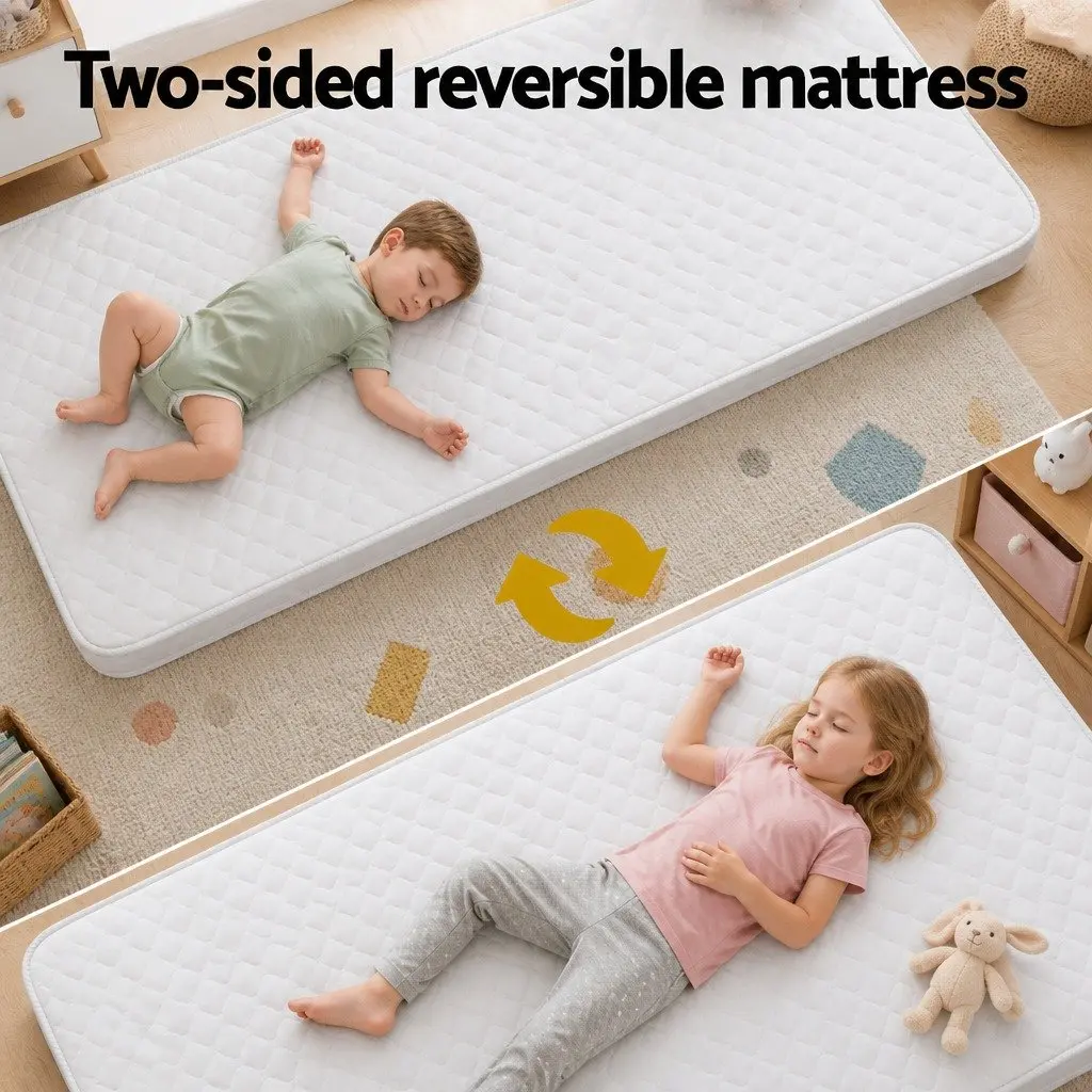 Baby Cot Mattress Spring Foam Medium Firm Double Sided Breathable