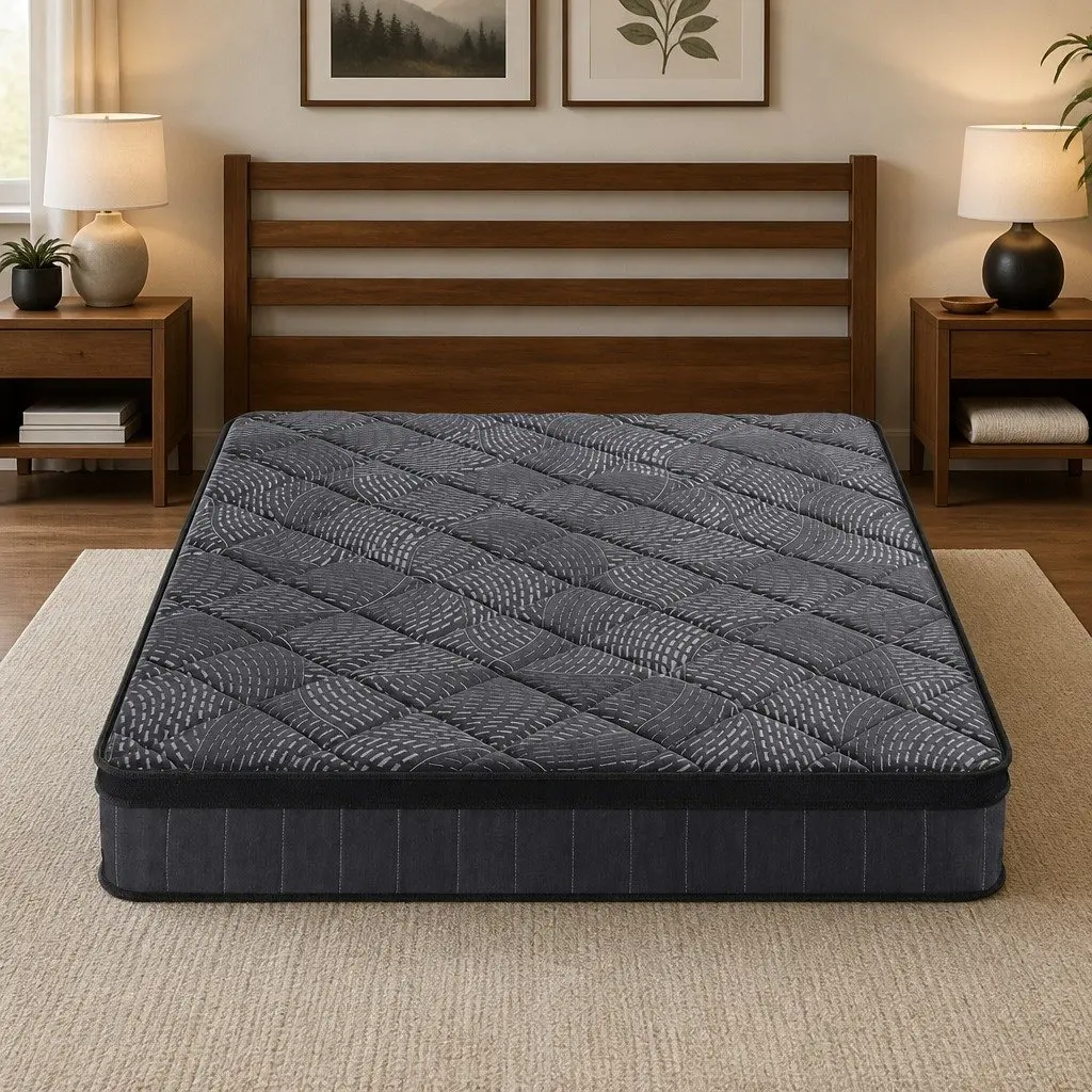 Double Mattress 25cm Pocket Spring Latex Euro Top Medium Firm Support Bed