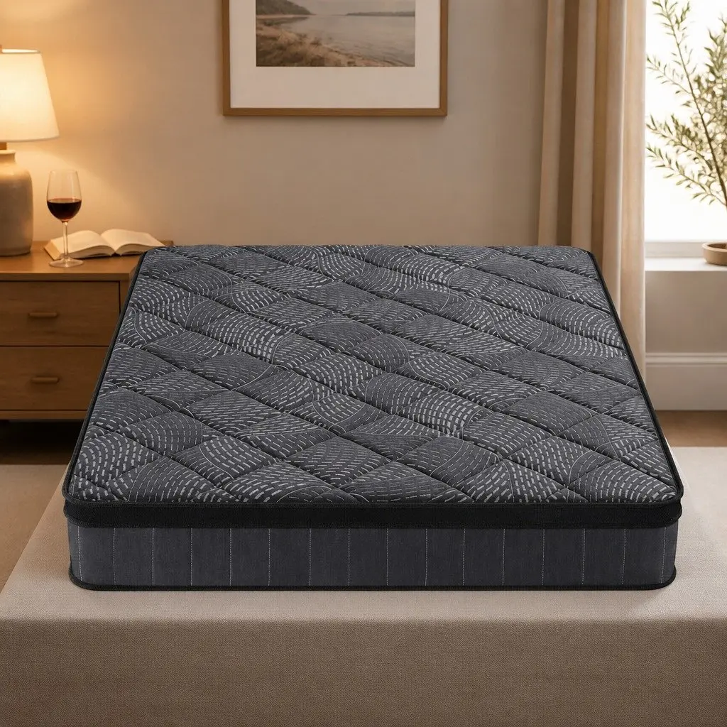 King Size Mattress for Bedroom 25cm Pocket Spring Latex Euro Top Medium Firm Support