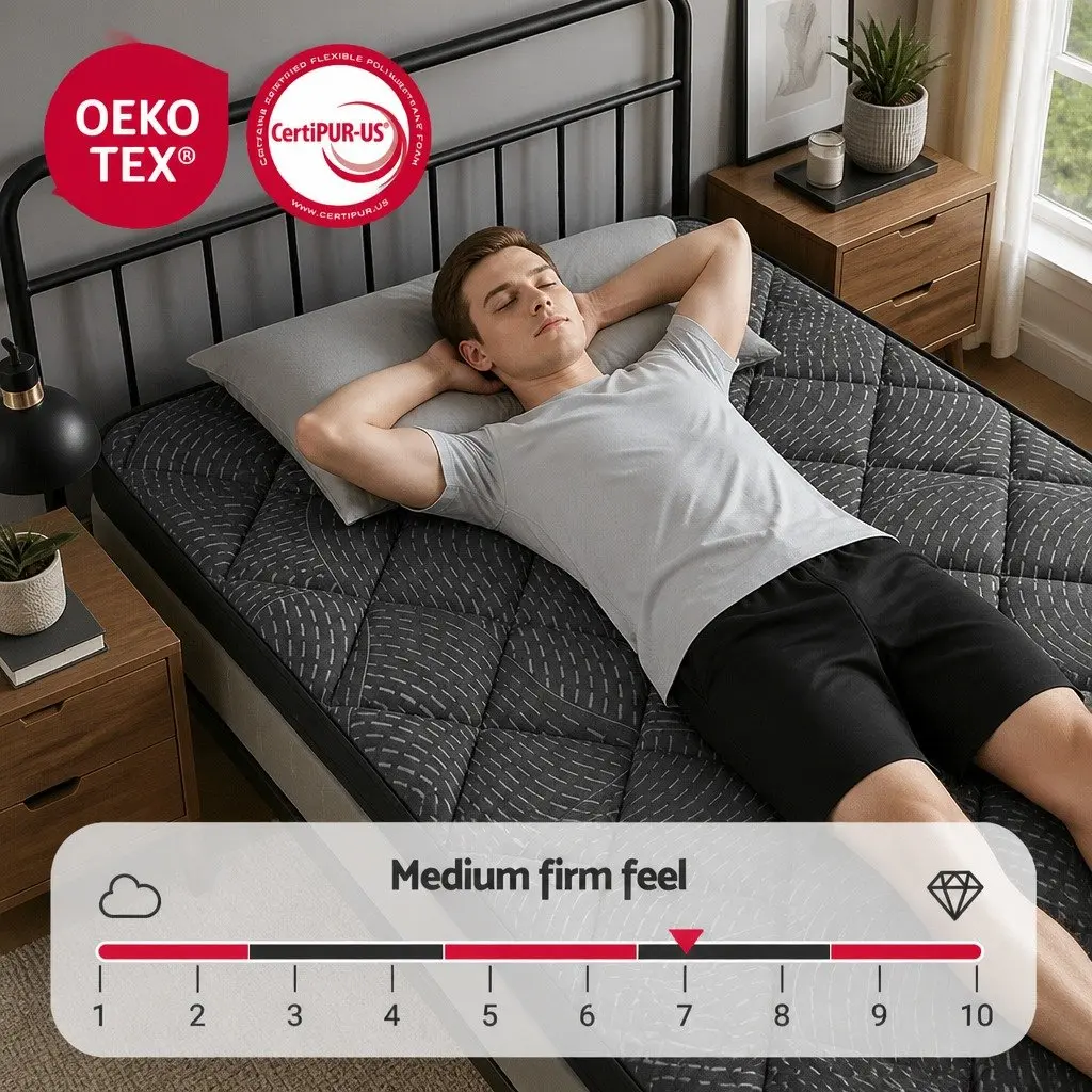 25cm Thick Pocket Spring Latex Single Mattress