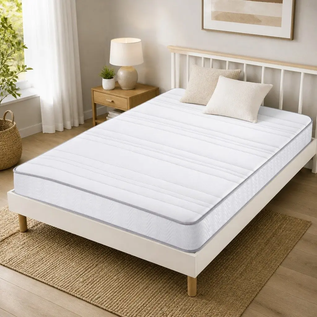 Double Mattress 20cm Egg-Crate Foam Medium Firm Tight Top Pocket Spring Support