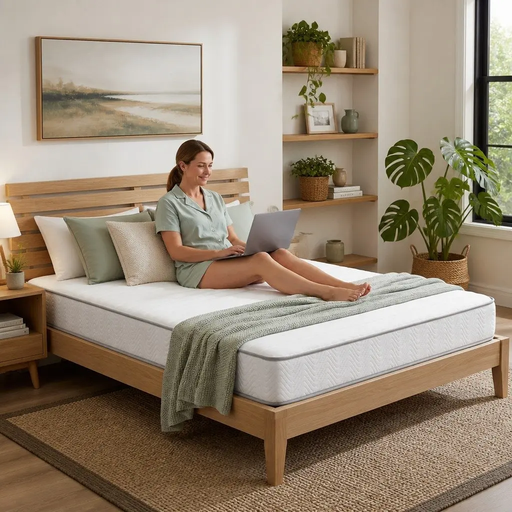 Double Mattress 20cm Egg-Crate Foam Medium Firm Tight Top Pocket Spring Support
