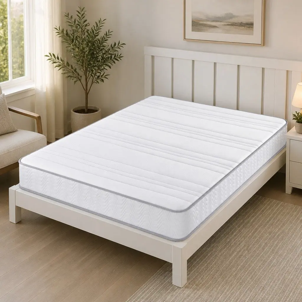 King Size Mattress 20cm Tight Top Medium Firm Pocket Spring Egg Crate Foam