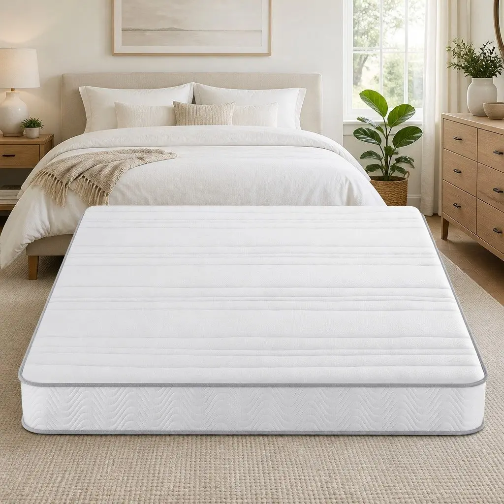 King Size Mattress 20cm Tight Top Medium Firm Pocket Spring Egg Crate Foam