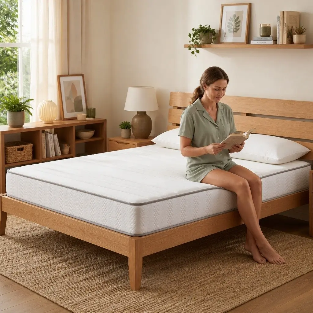King Size Mattress 20cm Tight Top Medium Firm Pocket Spring Egg Crate Foam