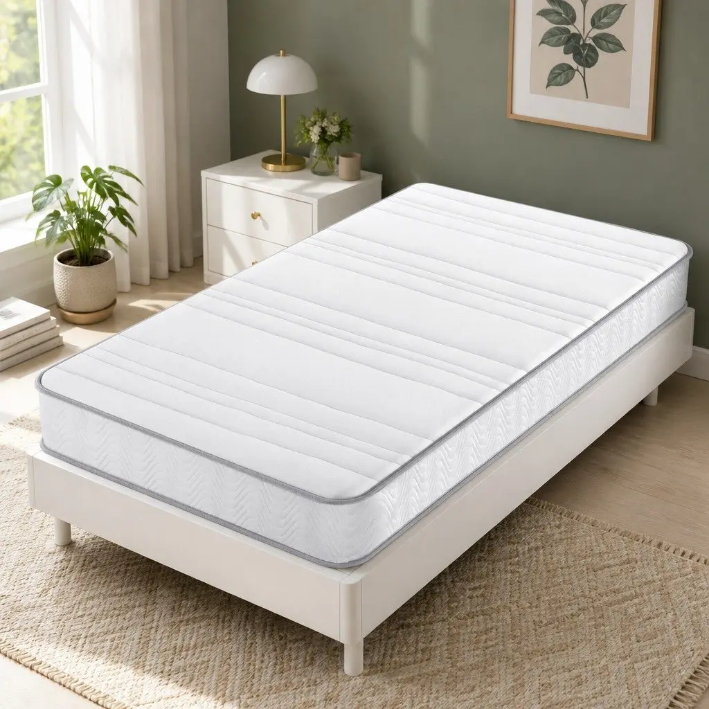 King Single Mattress 20cm Egg-Crate Foam Pocket Spring Tight Top Medium-Firm