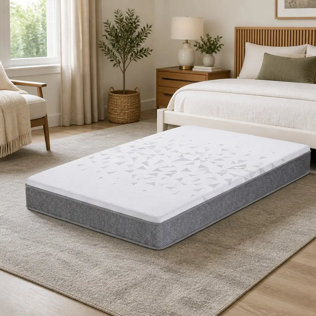 Single Mattress for Bedroom 23cm Pocket Spring Reversible Foam Medium Firm Firm Support