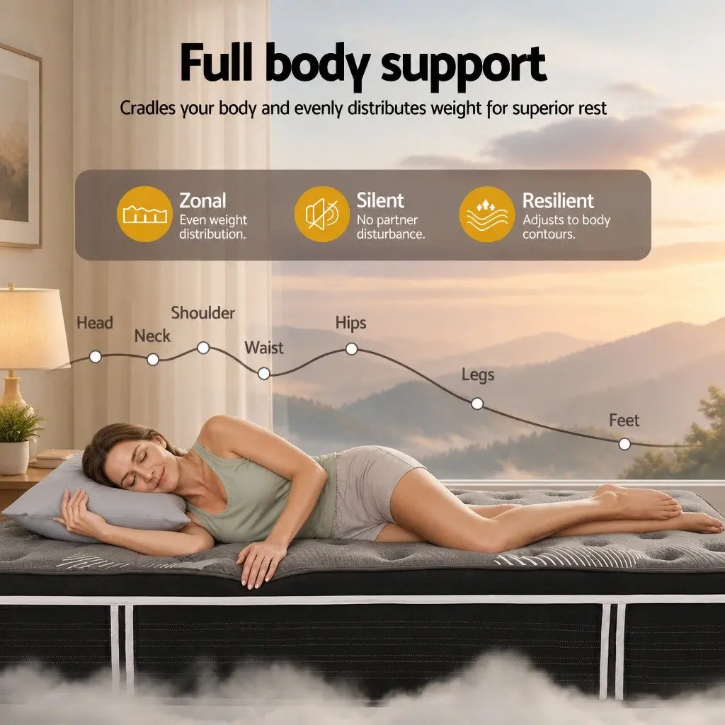 35cm Double Mattress with Pocket Springs