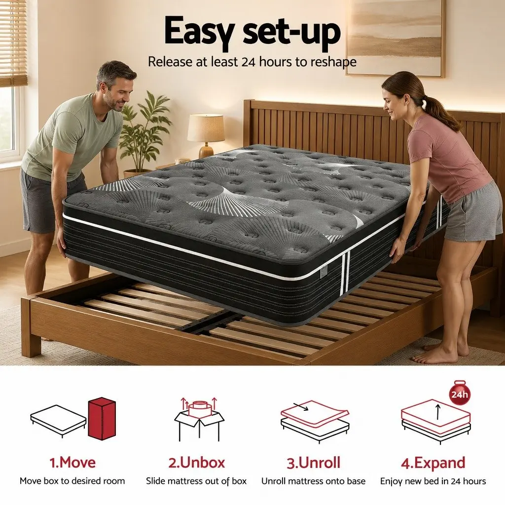 35cm King Mattress with Euro Top