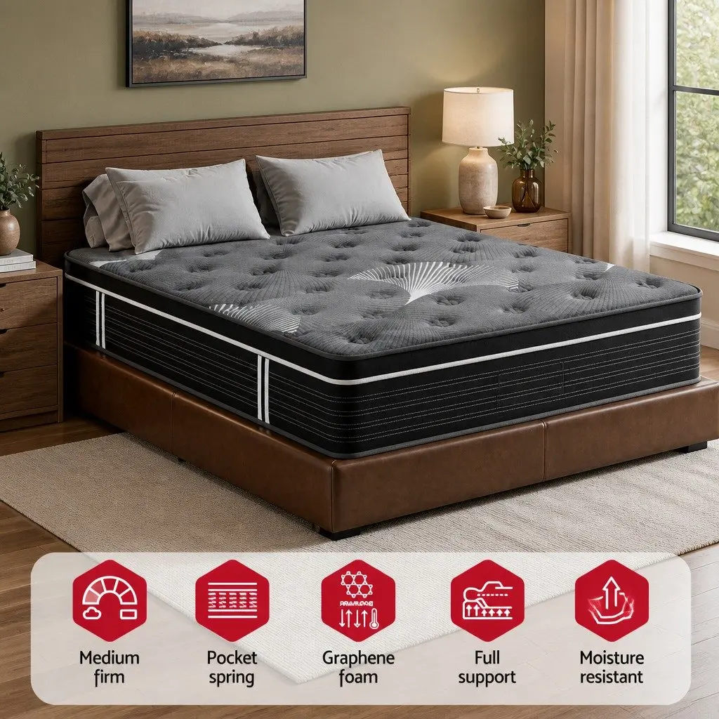 35cm King Mattress with Euro Top